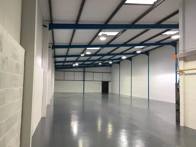industrial unit after cleaned