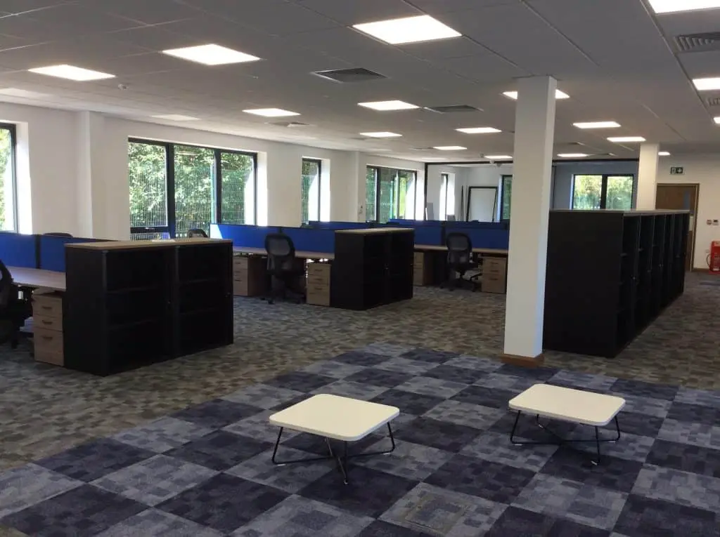 inside building contractor work